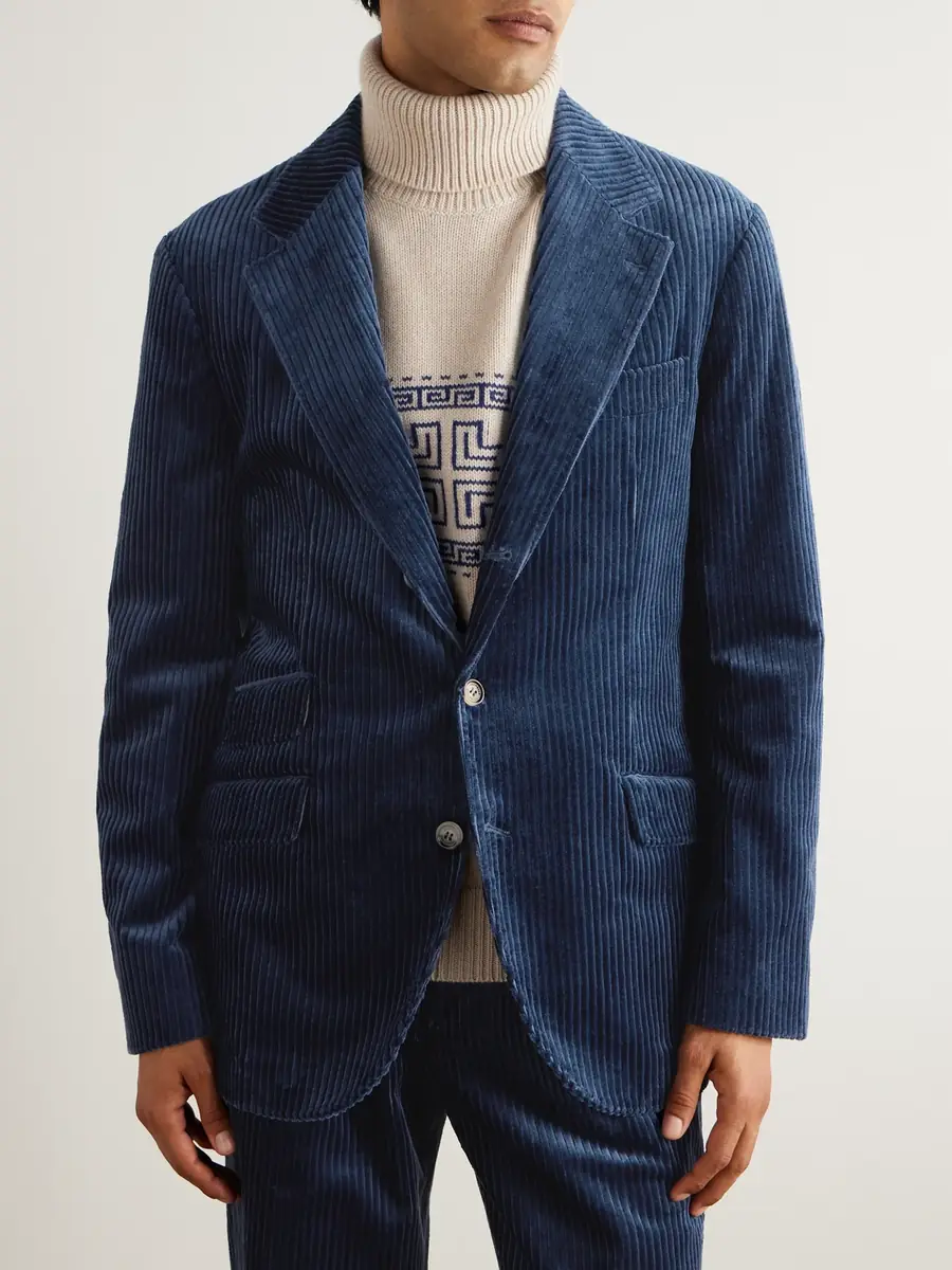 Brunello Cucinelli Cotton-Corduroy Suit Jacket - Men | Thumbnail 3 Brunello Cucinelli Cotton-Corduroy Suit Jacket - Men | Thumbnail 3