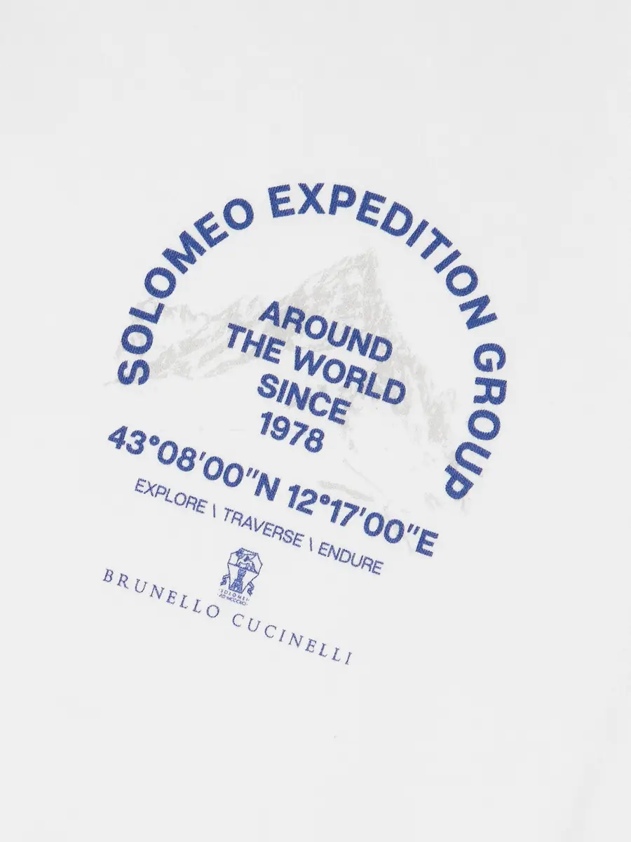 Brunello Cucinelli Logo-Print Cotton-Piqué T-Shirt - Men | Thumbnail 5