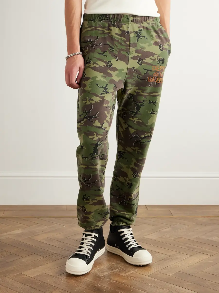 Gallery Dept. Tapered Camouflage and Logo-Print Cotton-Jersey Sweatpants - Men | Thumbnail 3 Gallery Dept. Tapered Camouflage and Logo-Print Cotton-Jersey Sweatpants - Men | Thumbnail 3