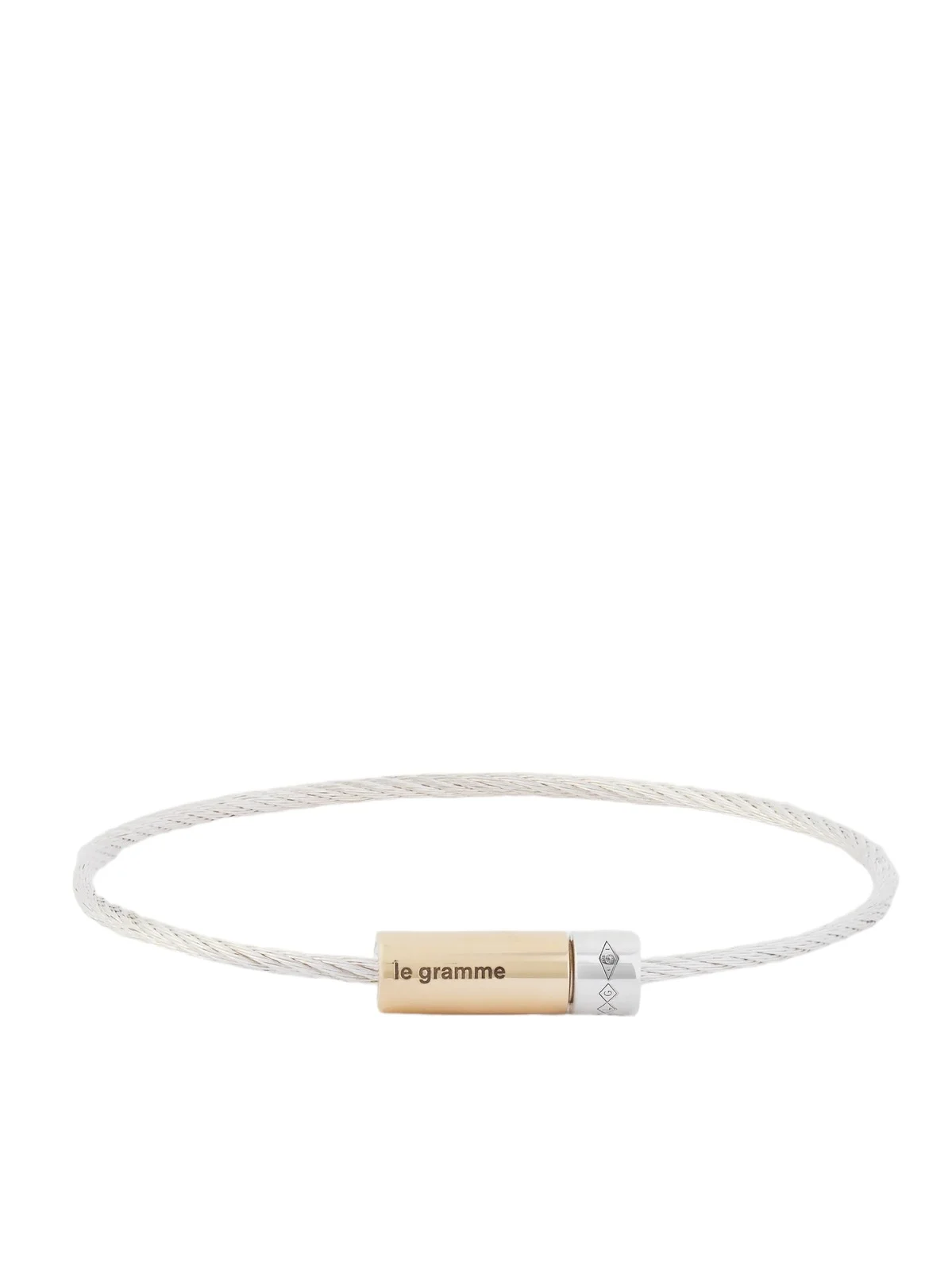 7G Sterling Silver and 18-Karat Gold Bracelet - Men