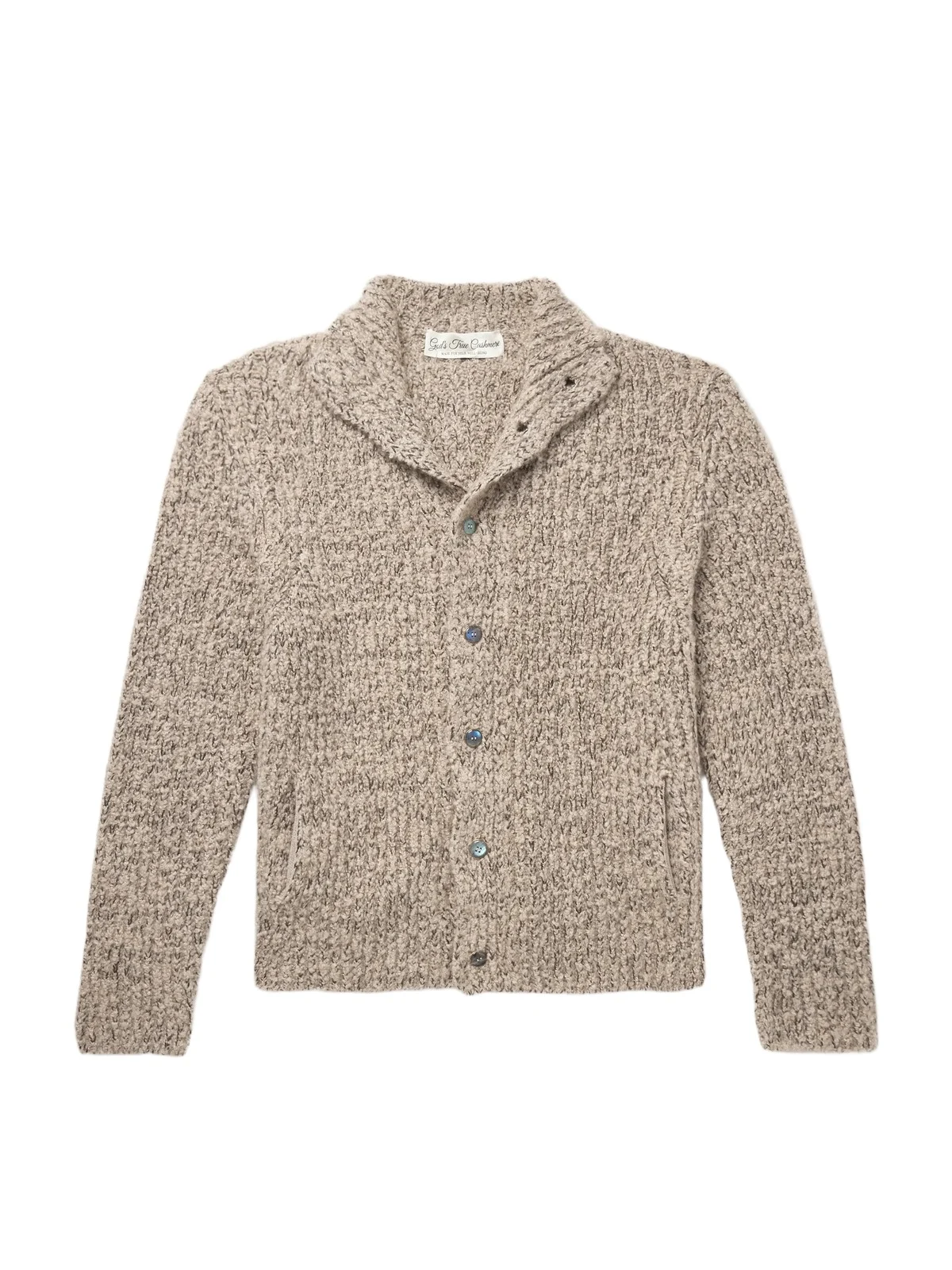 Cloud Ribbed Cashmere Cardigan - Men Cloud Ribbed Cashmere Cardigan - Men