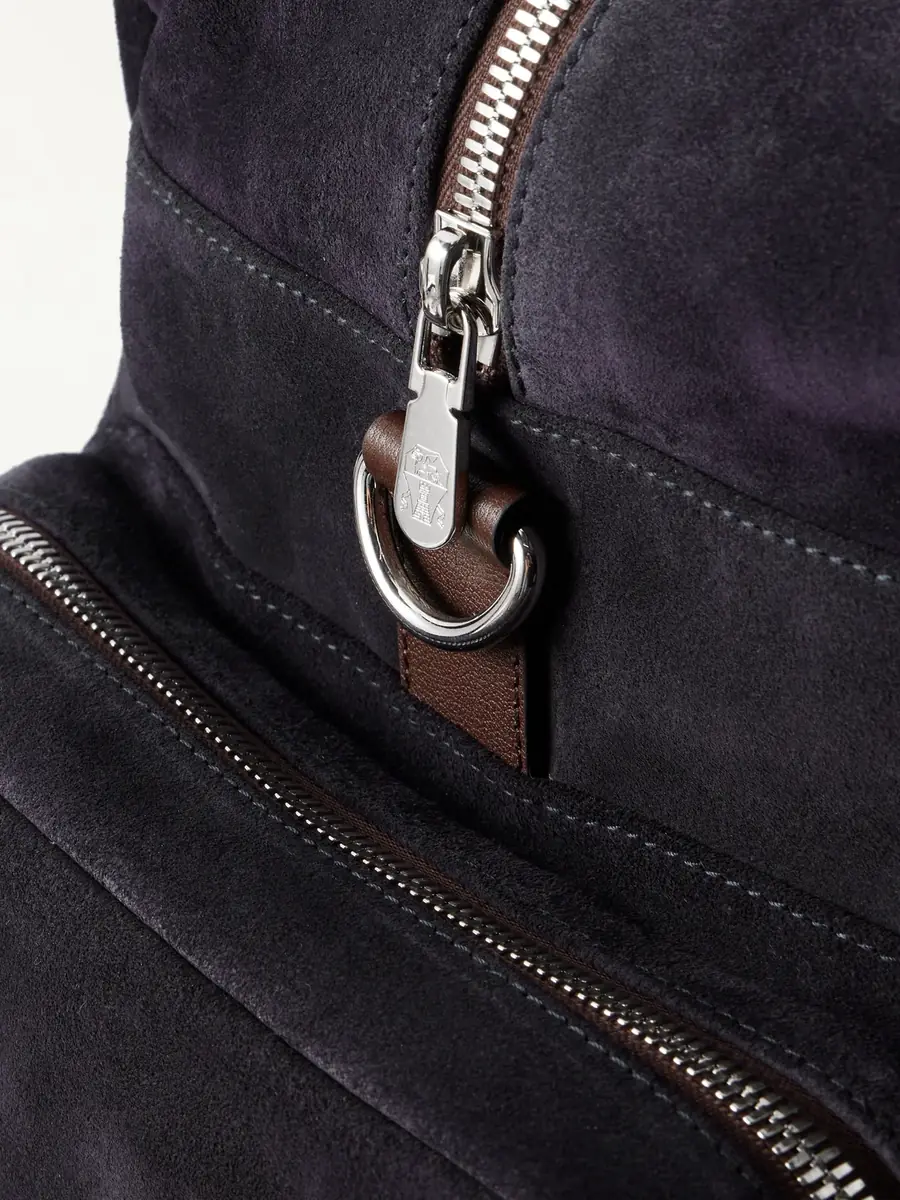 Brunello Cucinelli Leather-Trimmed Suede Weekend Bag - Men | Thumbnail 4