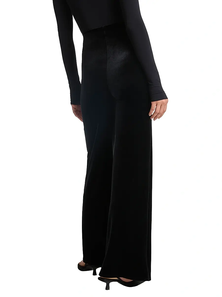 Commando Women's Velvet Wide-Leg Pants | Thumbnail 4 Commando Women's Velvet Wide-Leg Pants | Thumbnail 4
