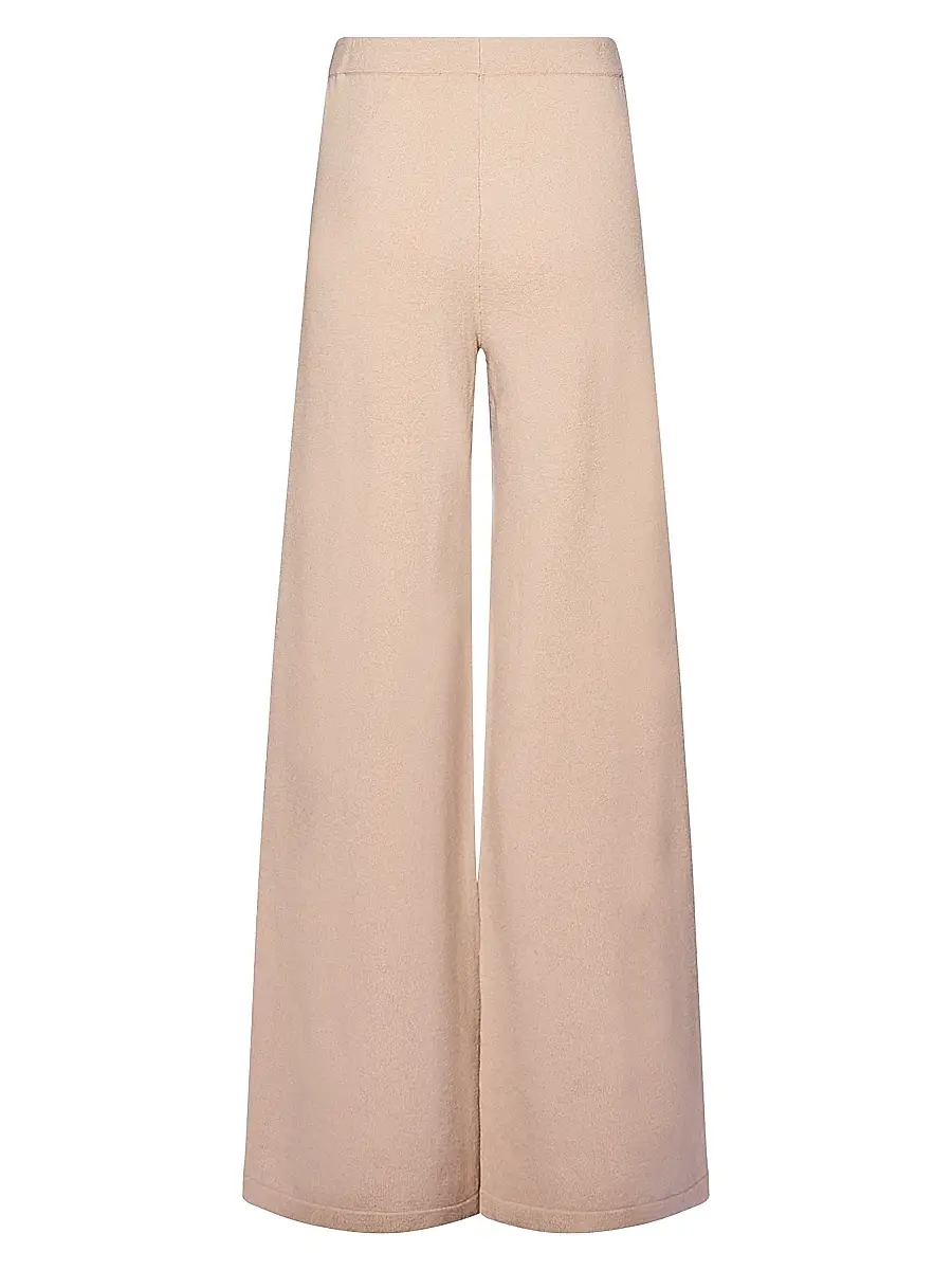 Yves Salomon Women's Wool Drawstring Wide-Leg Pants | Thumbnail 3 Yves Salomon Women's Wool Drawstring Wide-Leg Pants | Thumbnail 3