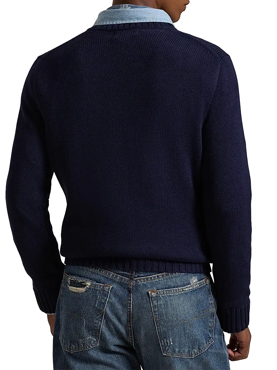 Polo Ralph Lauren Men's The Iconic Flag Cotton Sweater | Thumbnail 4
