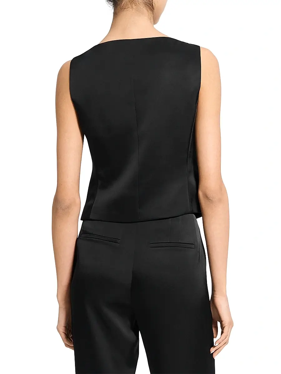 Theory Women's Satin Boatneck Vest | Thumbnail 5 Theory Women's Satin Boatneck Vest | Thumbnail 5