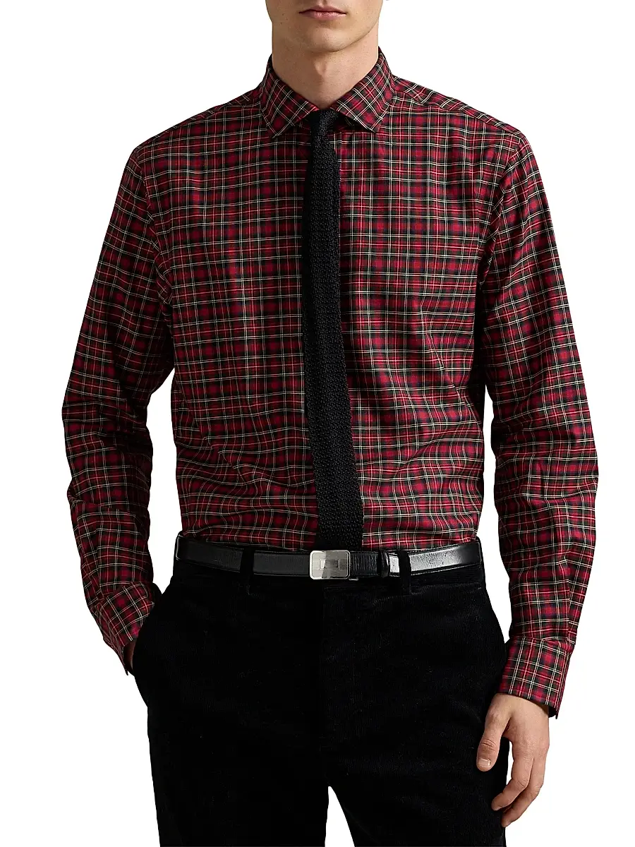 Polo Ralph Lauren Men's Classic-Fit Plaid Twill Button-Front Shirt | Thumbnail 3 Polo Ralph Lauren Men's Classic-Fit Plaid Twill Button-Front Shirt | Thumbnail 3
