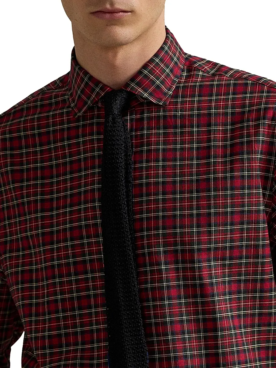 Polo Ralph Lauren Men's Classic-Fit Plaid Twill Button-Front Shirt | Thumbnail 5 Polo Ralph Lauren Men's Classic-Fit Plaid Twill Button-Front Shirt | Thumbnail 5