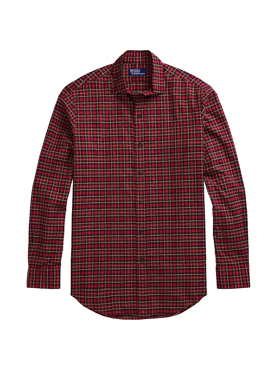 Polo Ralph Lauren Men's Classic-Fit Plaid Twill Button-Front Shirt