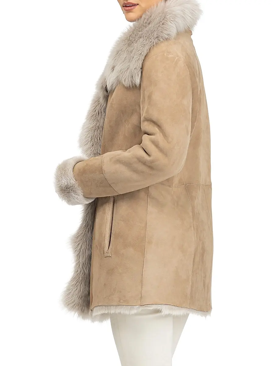 Gorski Women's Merino Toscana Lamb Coat | Thumbnail 3 Gorski Women's Merino Toscana Lamb Coat | Thumbnail 3