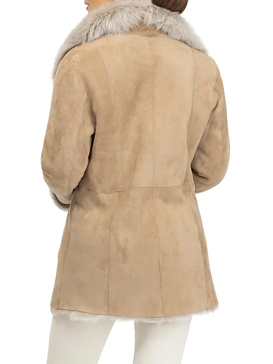 Gorski Women's Merino Toscana Lamb Coat | Thumbnail 4 Gorski Women's Merino Toscana Lamb Coat | Thumbnail 4