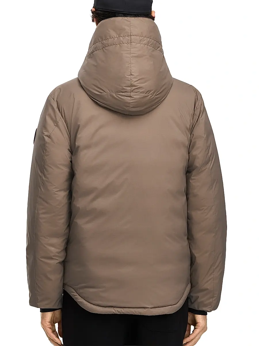 Canada Goose Men's Lodge Down Hooded Jacket - Taupe Grey | Thumbnail 4