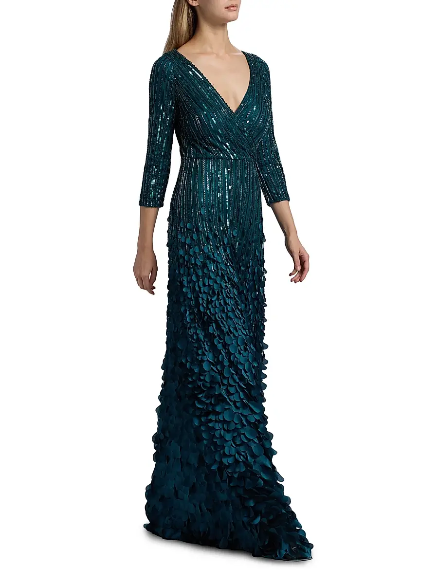 THEIA Women's Arabella Beaded A-Line Gown | Thumbnail 2 THEIA Women's Arabella Beaded A-Line Gown | Thumbnail 2