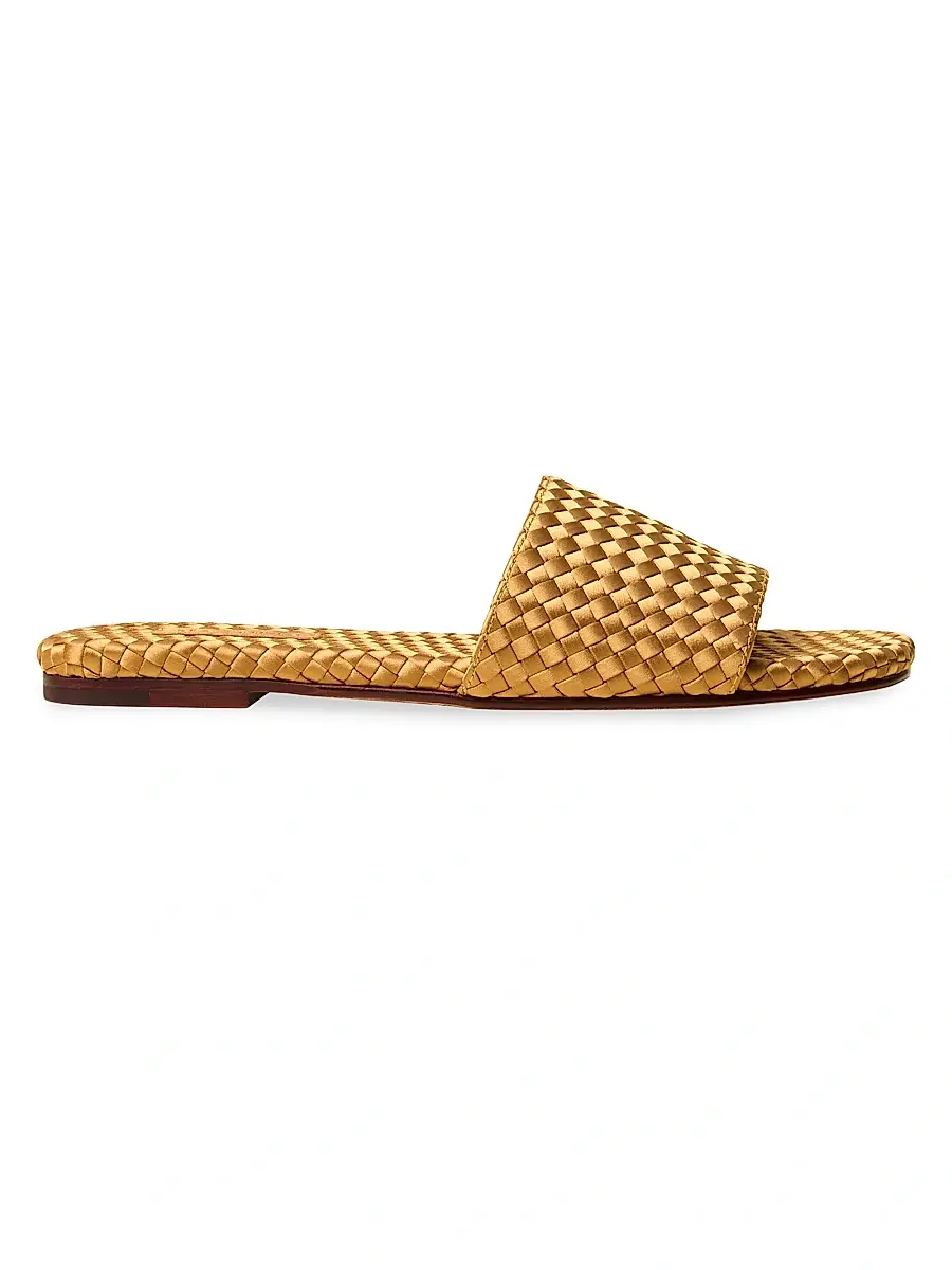 Women's St. Barths Satin Slide Sandals - Ore Women's St. Barths Satin Slide Sandals - Ore