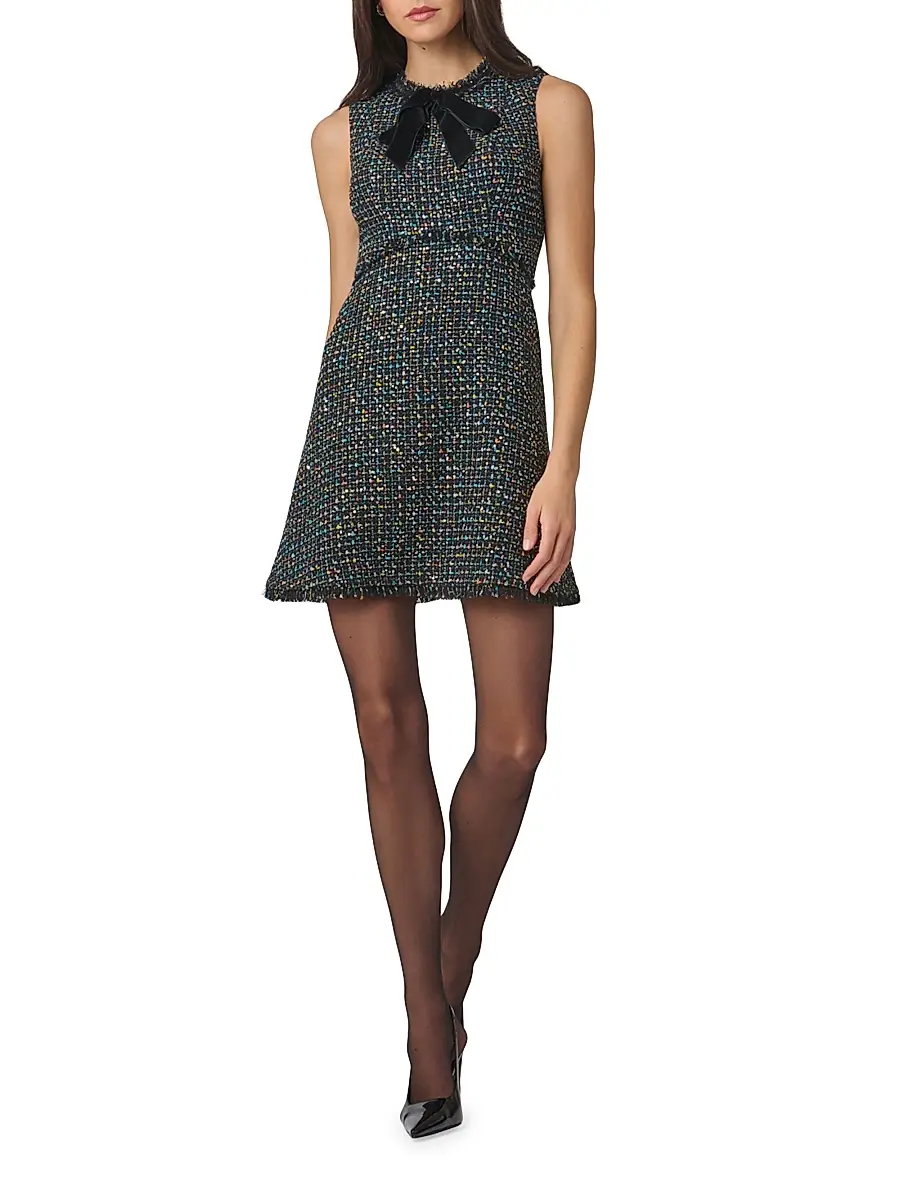 Shoshanna Women's Alicia Tweed Minidress | Thumbnail 2 Shoshanna Women's Alicia Tweed Minidress | Thumbnail 2