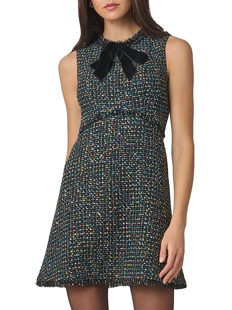 Shoshanna Women's Alicia Tweed Minidress | Thumbnail 3 Shoshanna Women's Alicia Tweed Minidress | Thumbnail 3
