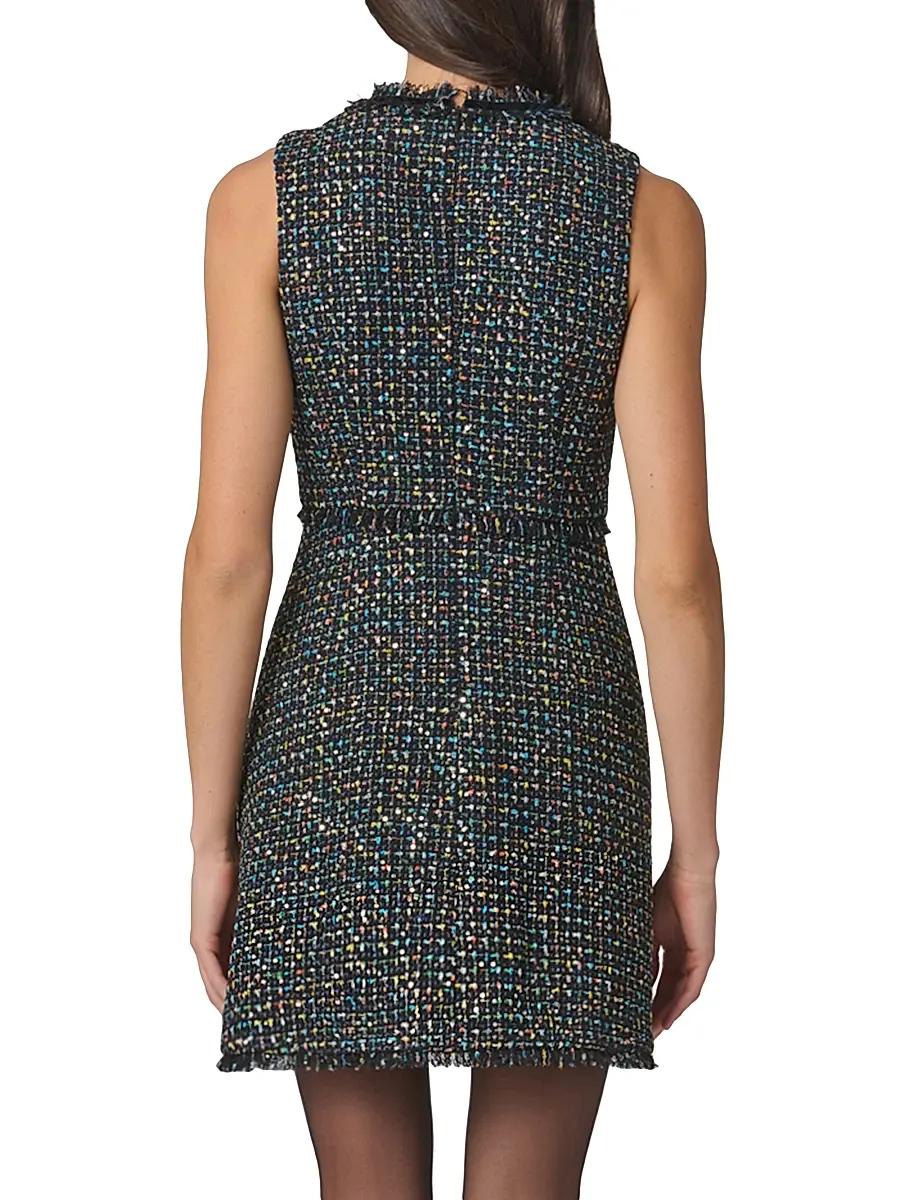 Shoshanna Women's Alicia Tweed Minidress | Thumbnail 4 Shoshanna Women's Alicia Tweed Minidress | Thumbnail 4