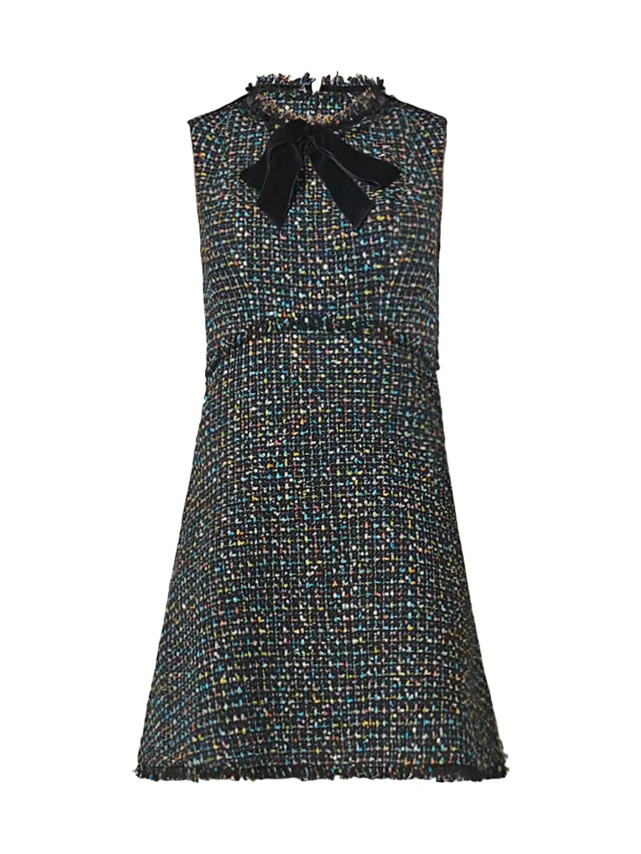 Shoshanna Women's Alicia Tweed Minidress - Jet Multi | Image 1 Shoshanna Women's Alicia Tweed Minidress - Jet Multi | Image 1