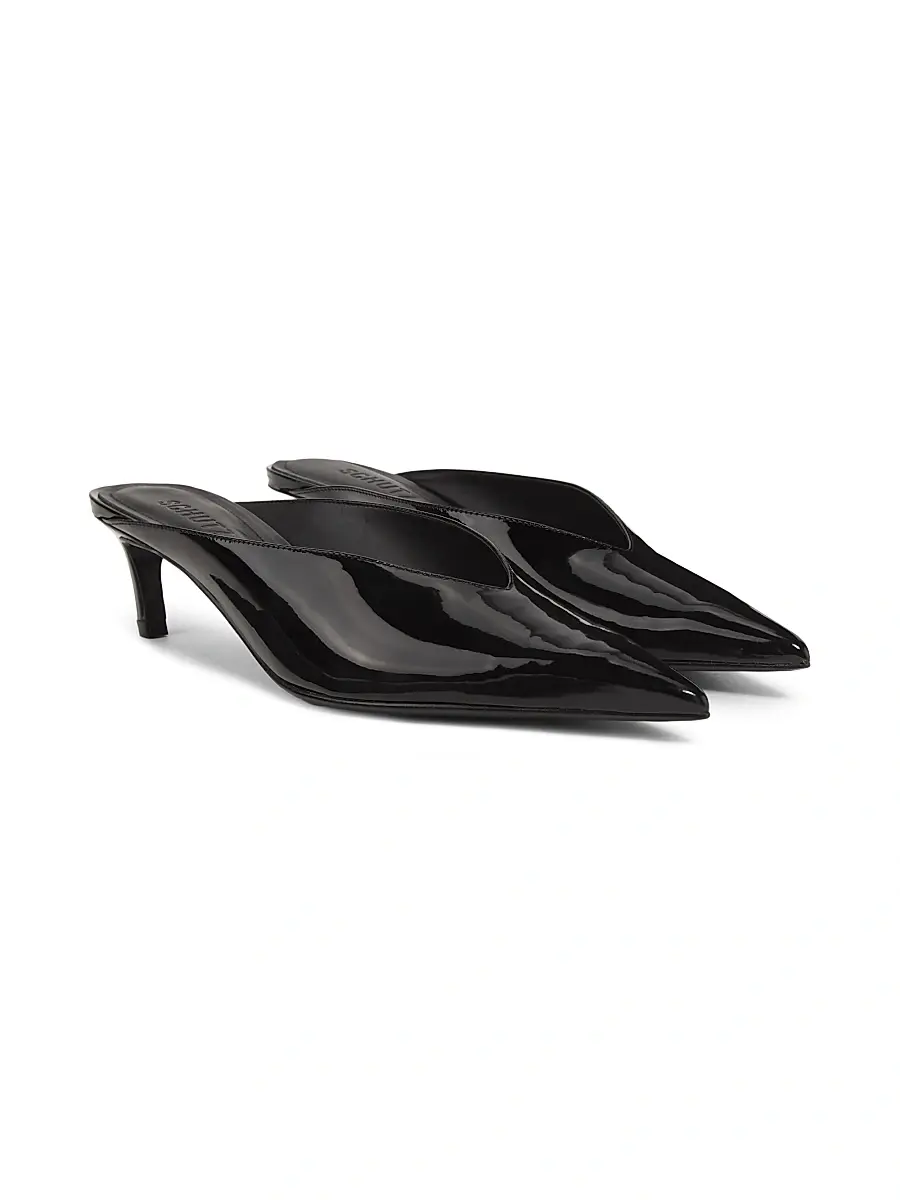Schutz Women's Loren 60MM Patent Leather Mules | Thumbnail 2