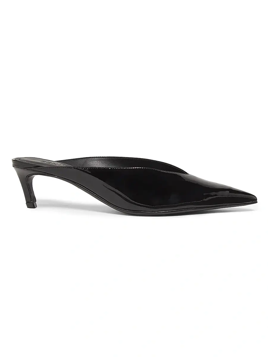 Schutz Women's Loren 60MM Patent Leather Mules