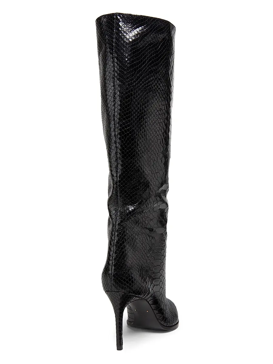 Schutz Women's Mary Up 80MM Snake-Embossed Leather Boots | Thumbnail 3 Schutz Women's Mary Up 80MM Snake-Embossed Leather Boots | Thumbnail 3