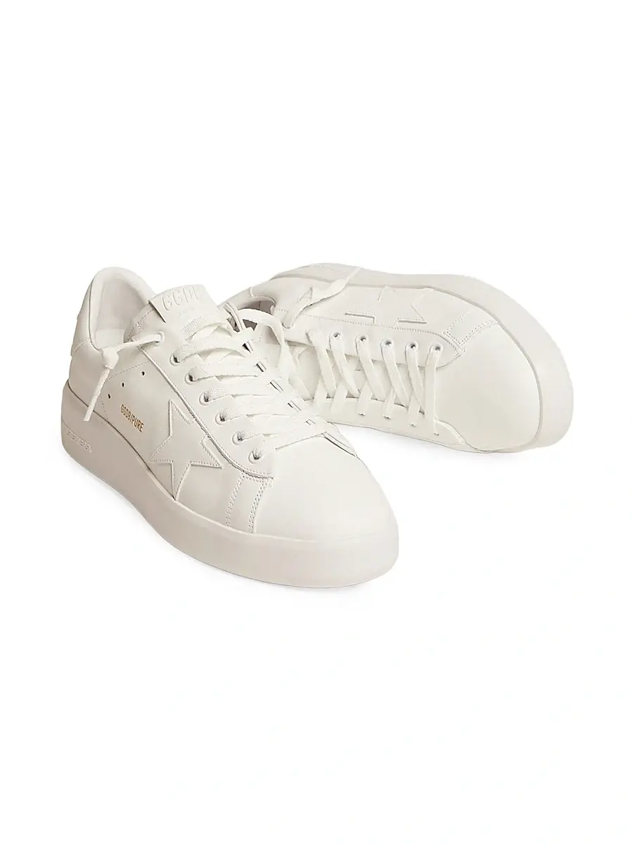 Golden Goose Men's Pure Star Leather Low-Top Sneakers | Thumbnail 2
