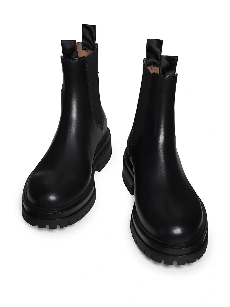 Gianvito Rossi Men's Chester Leather Chelsea Boots | Thumbnail 4 Gianvito Rossi Men's Chester Leather Chelsea Boots | Thumbnail 4