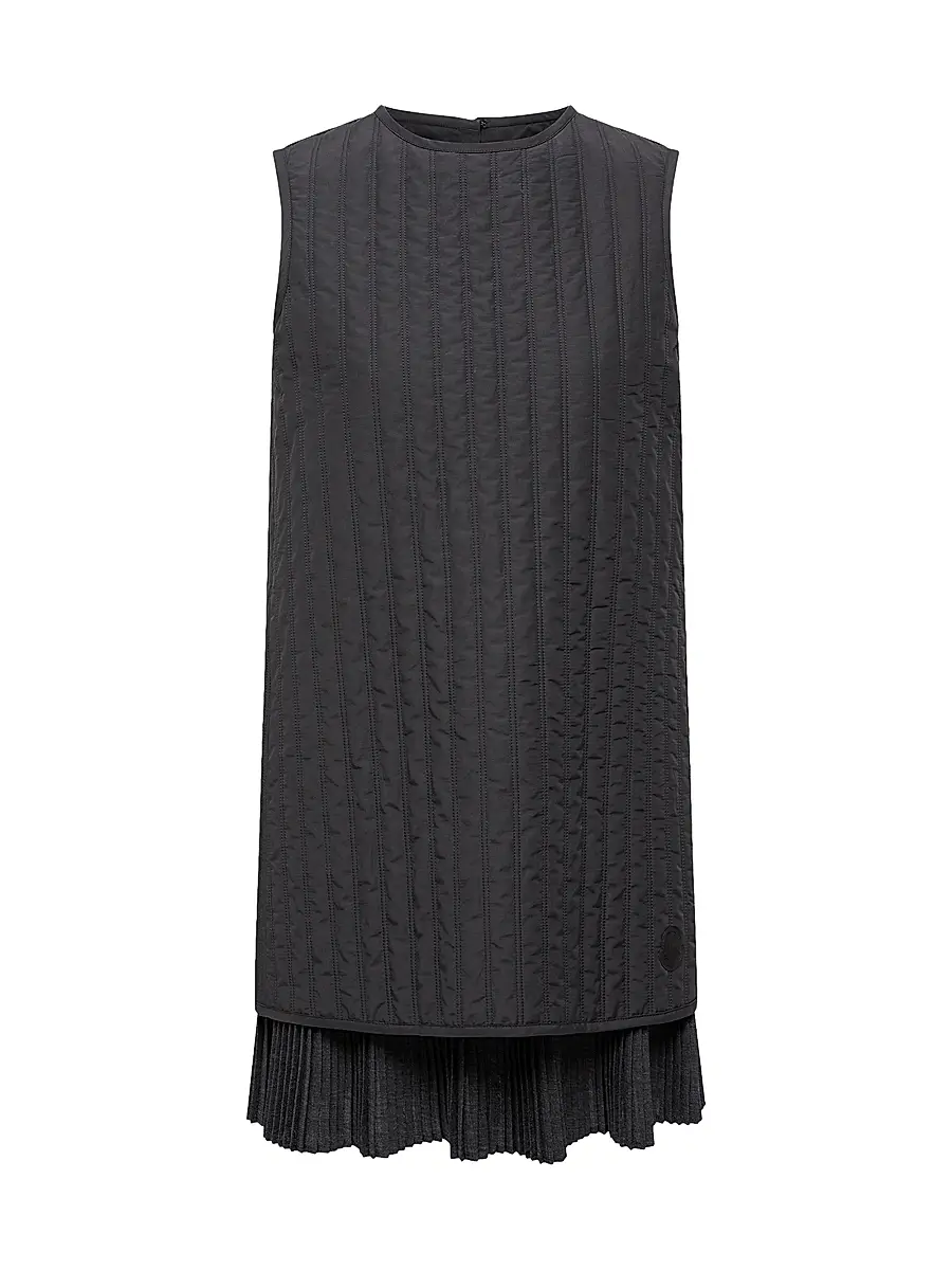 Moncler Women's Down-Filled Mini Dress - Black | Image 1 Moncler Women's Down-Filled Mini Dress - Black | Image 1