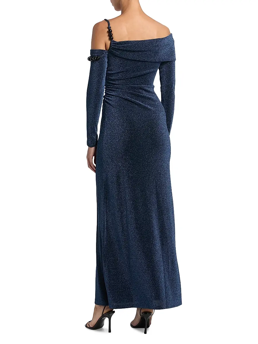 Significant Other Women's Gia Off-The-Shoulder Metallic Gown | Thumbnail 5 Significant Other Women's Gia Off-The-Shoulder Metallic Gown | Thumbnail 5