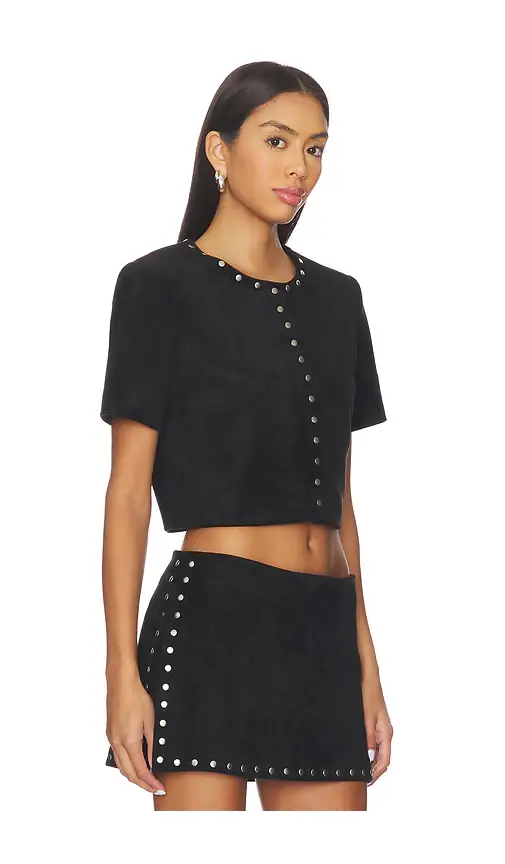 Amanda Uprichard Braswell Suede Top | Thumbnail 2 Amanda Uprichard Braswell Suede Top | Thumbnail 2