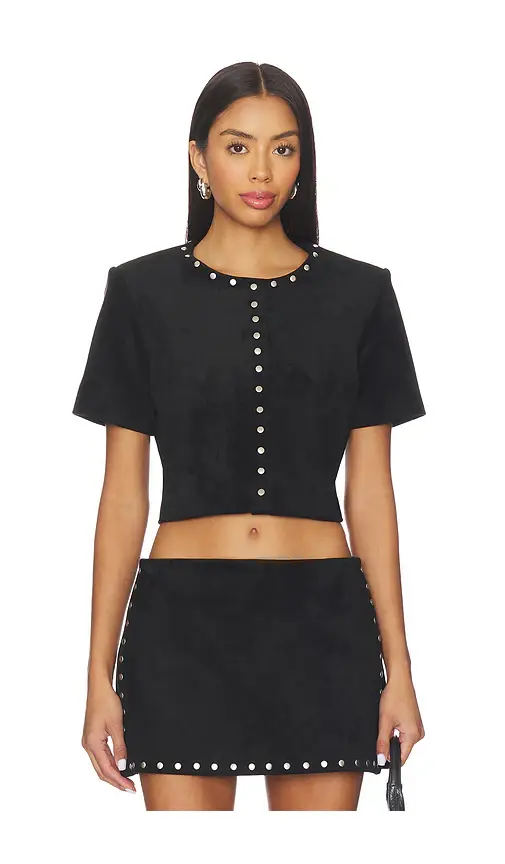 Amanda Uprichard Braswell Suede Top