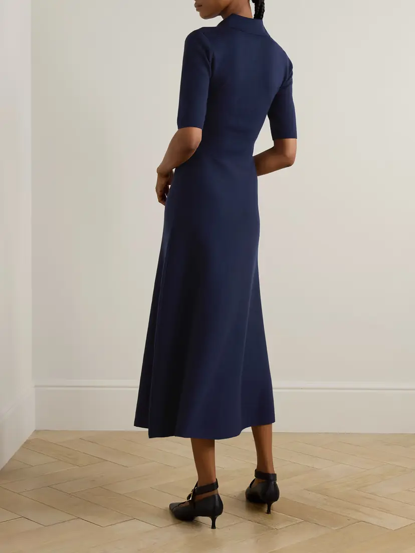 Gabriela Hearst Bradley Wool, Silk And Cashmere-blend Midi Dress | Thumbnail 3 Gabriela Hearst Bradley Wool, Silk And Cashmere-blend Midi Dress | Thumbnail 3