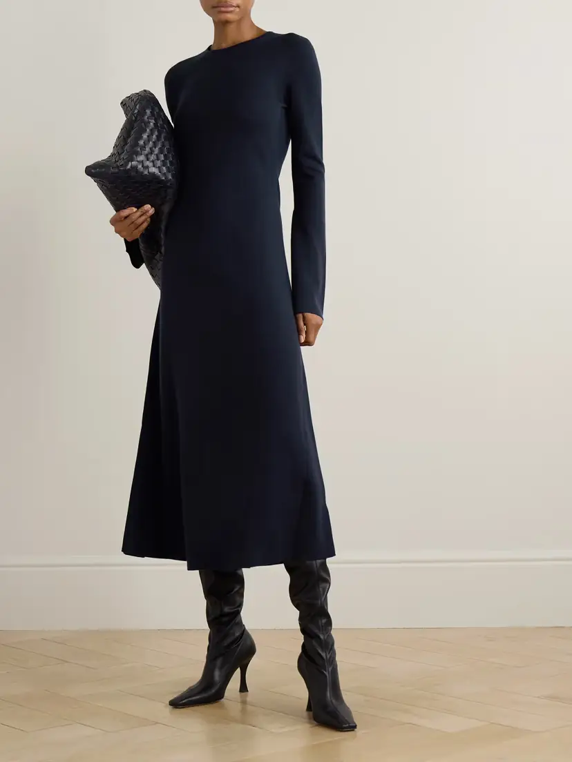 Gabriela Hearst Rebus Wool, Silk And Cashmere-blend Midi Dress | Thumbnail 2 Gabriela Hearst Rebus Wool, Silk And Cashmere-blend Midi Dress | Thumbnail 2