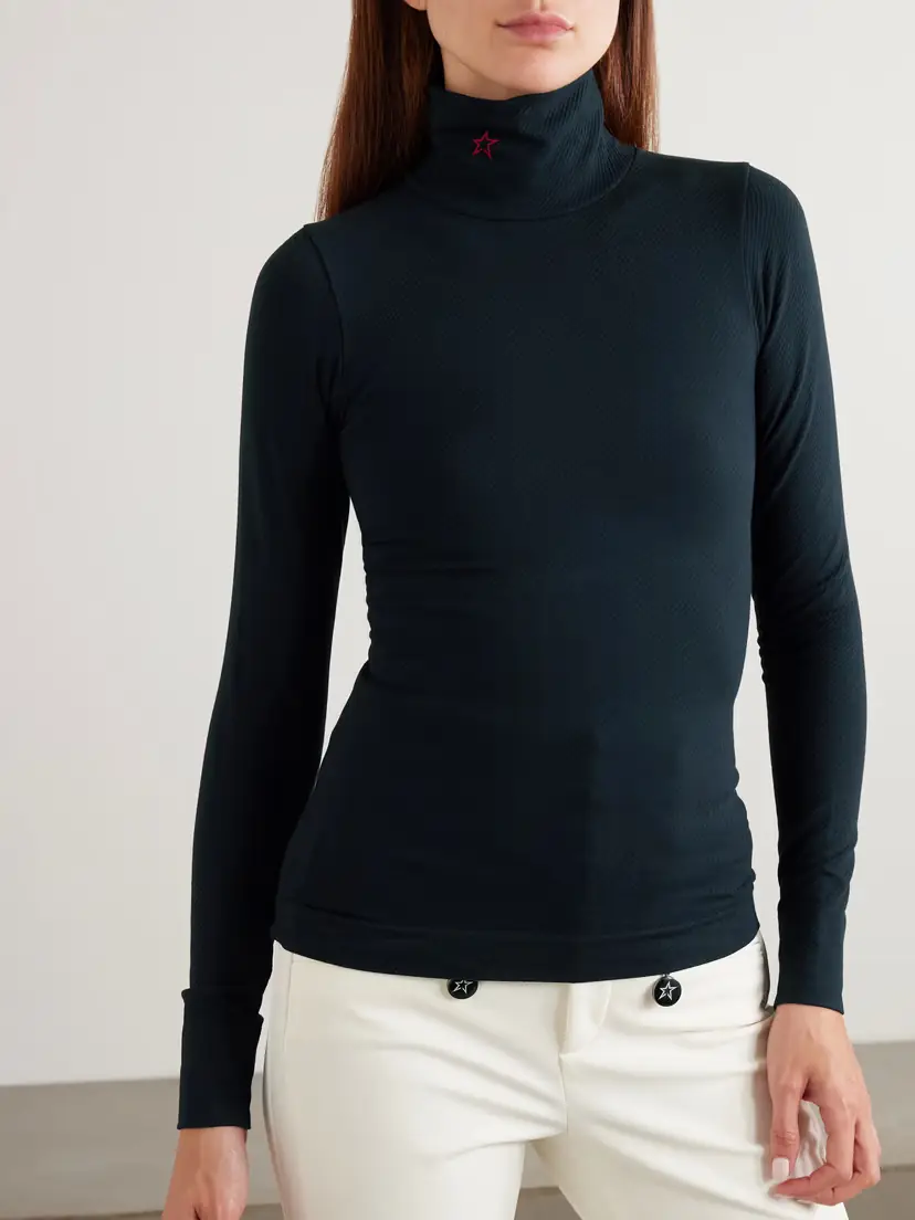 Perfect Moment Ribbed Thermal Modal-blend Turtleneck Base Layer | Thumbnail 3 Perfect Moment Ribbed Thermal Modal-blend Turtleneck Base Layer | Thumbnail 3