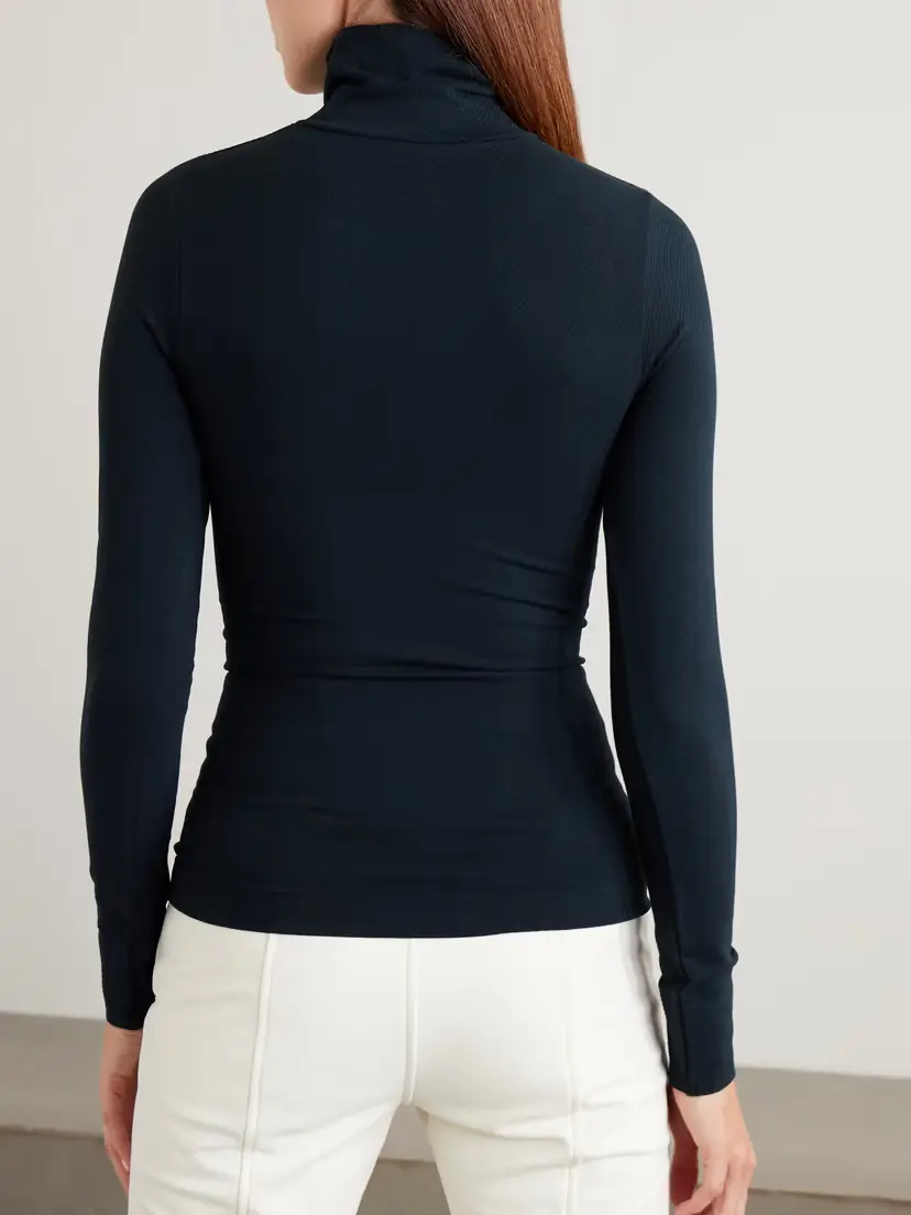 Perfect Moment Ribbed Thermal Modal-blend Turtleneck Base Layer | Thumbnail 4 Perfect Moment Ribbed Thermal Modal-blend Turtleneck Base Layer | Thumbnail 4