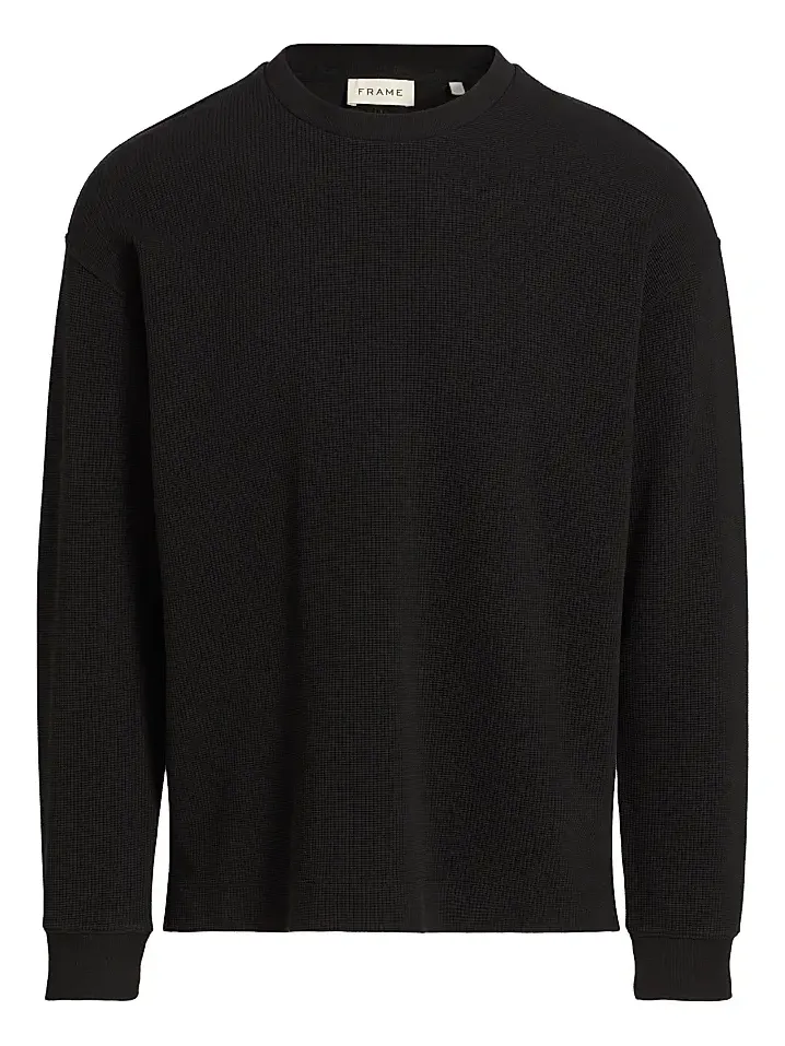 Frame Men's Waffle-Textured Crewneck T-Shirt