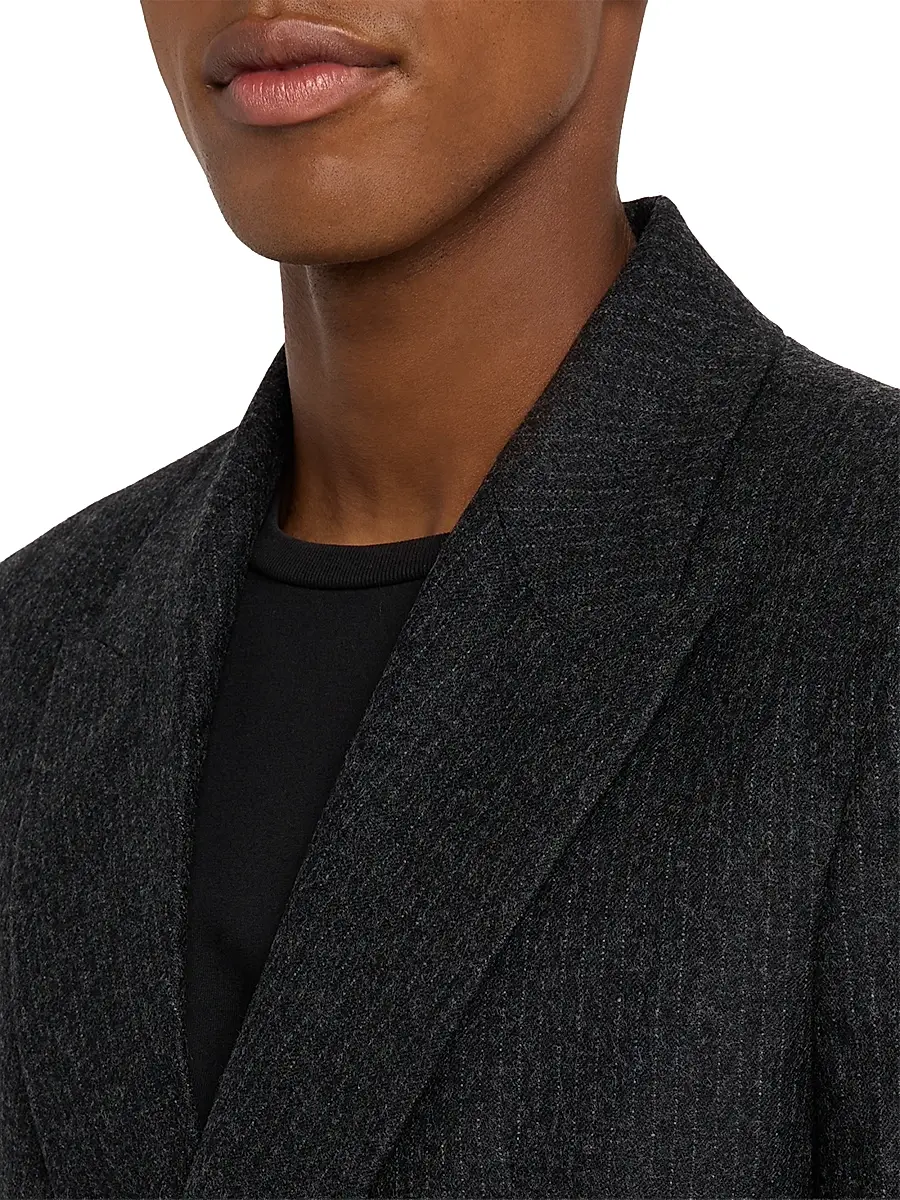 Frame Men's Pinstripe Wool-Blend Double-Breasted Blazer | Thumbnail 5 Frame Men's Pinstripe Wool-Blend Double-Breasted Blazer | Thumbnail 5
