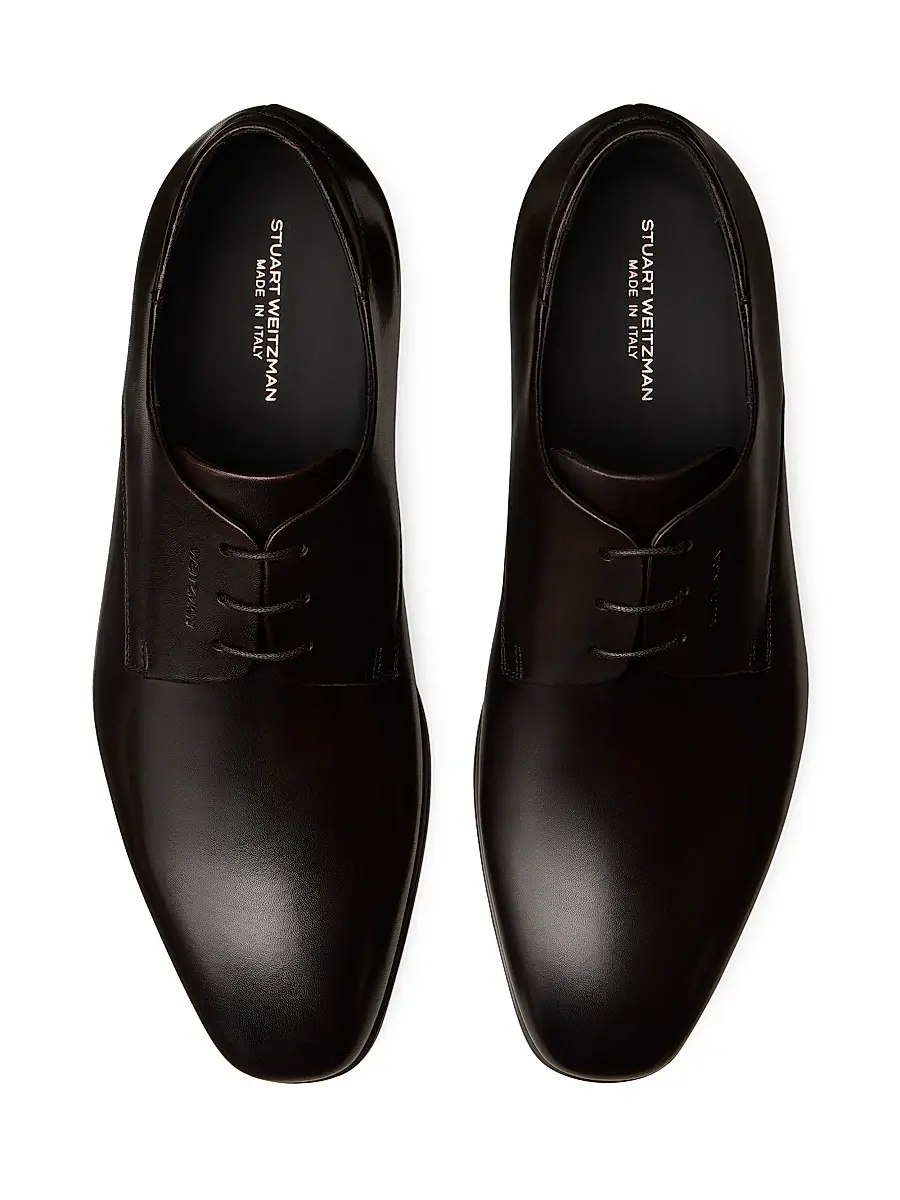 Stuart Weitzman Men's Callum Leather Oxford Loafers - Espresso | Thumbnail 4 Stuart Weitzman Men's Callum Leather Oxford Loafers - Espresso | Thumbnail 4
