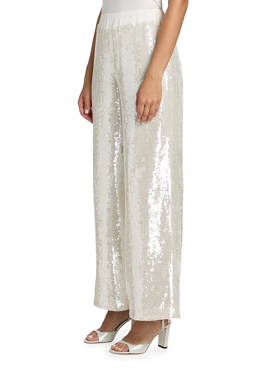 Milly Women's Reed Sequined Pants | Thumbnail 4 Milly Women's Reed Sequined Pants | Thumbnail 4
