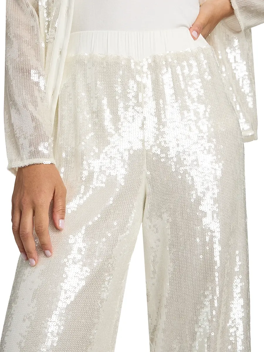 Milly Women's Reed Sequined Pants | Thumbnail 6 Milly Women's Reed Sequined Pants | Thumbnail 6