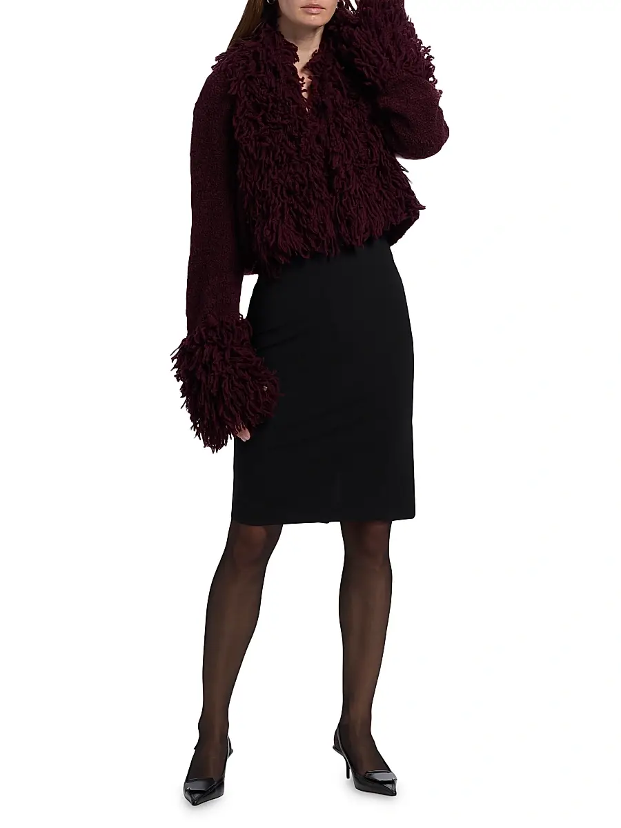 Amur Women's Lilia Fringe-Trimmed Knitted Top | Thumbnail 2 Amur Women's Lilia Fringe-Trimmed Knitted Top | Thumbnail 2