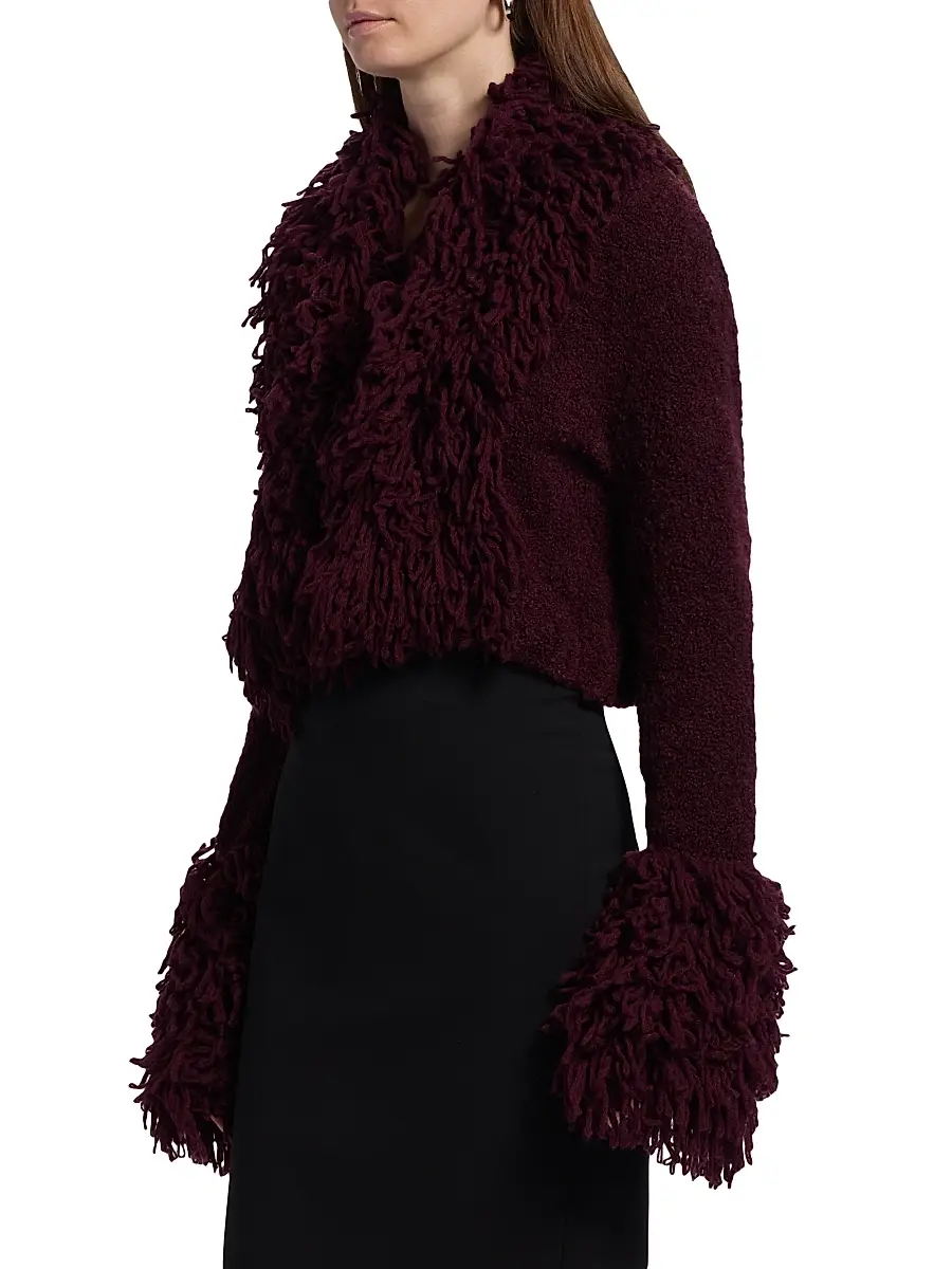 Amur Women's Lilia Fringe-Trimmed Knitted Top | Thumbnail 4 Amur Women's Lilia Fringe-Trimmed Knitted Top | Thumbnail 4