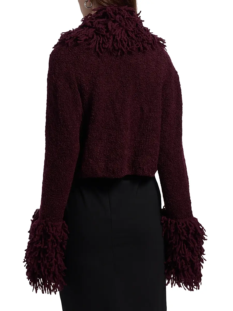 Amur Women's Lilia Fringe-Trimmed Knitted Top | Thumbnail 5 Amur Women's Lilia Fringe-Trimmed Knitted Top | Thumbnail 5