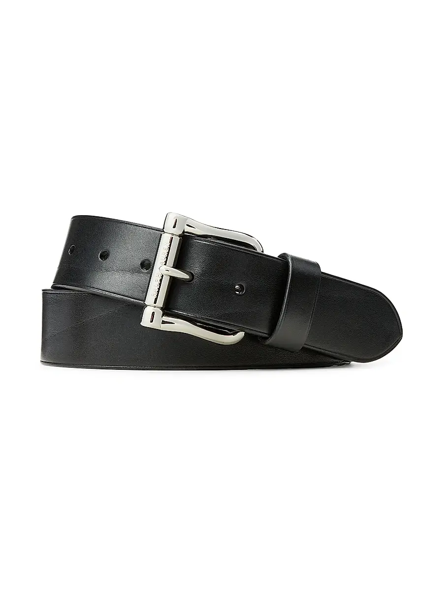 Polo Ralph Lauren Men's Chunky Roller-Buckle Leather Belt | Thumbnail 2