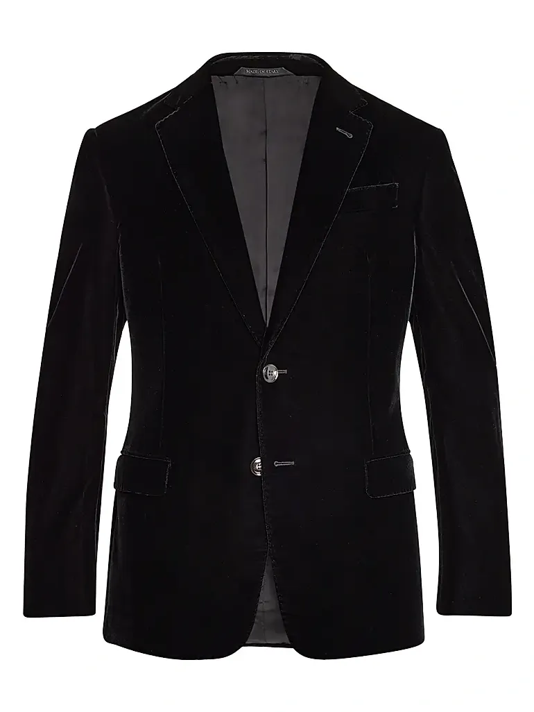 Men's Velvet Single-Breasted Dinner Jacket