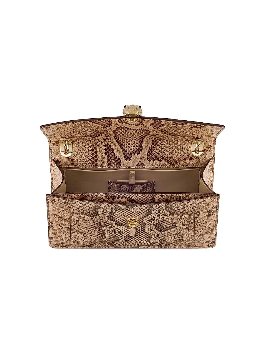 BVLGARI Women's Serpenti Forever Python Shoulder Bag | Thumbnail 2