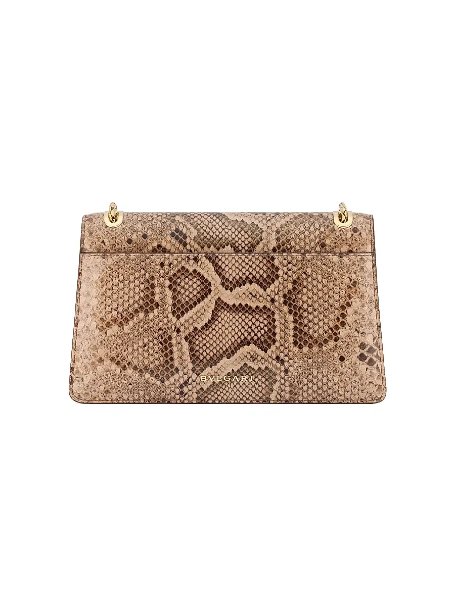 BVLGARI Women's Serpenti Forever Python Shoulder Bag | Thumbnail 3
