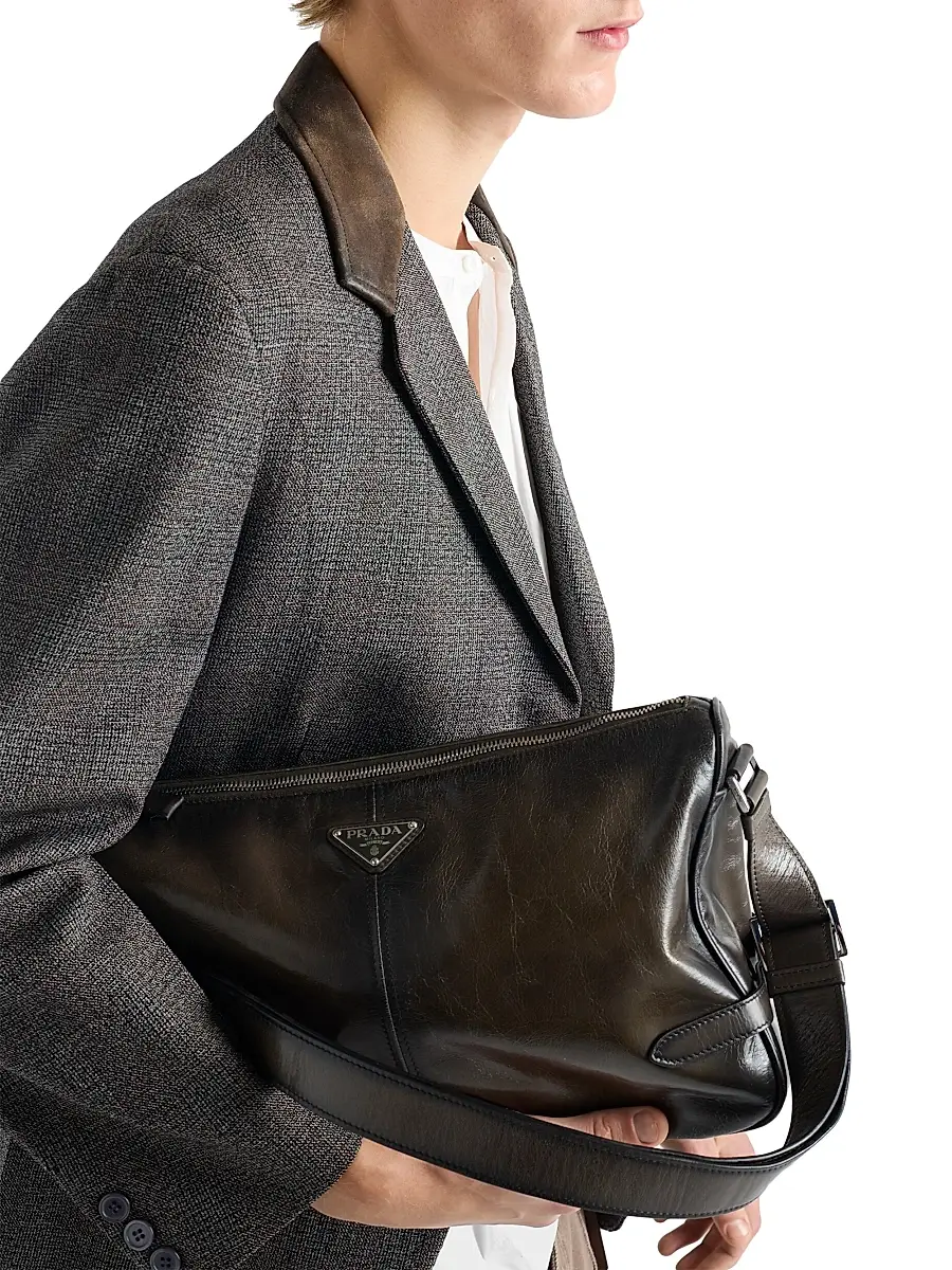 Prada Men's Single-Breasted Wool Jacket - Grey | Thumbnail 6
