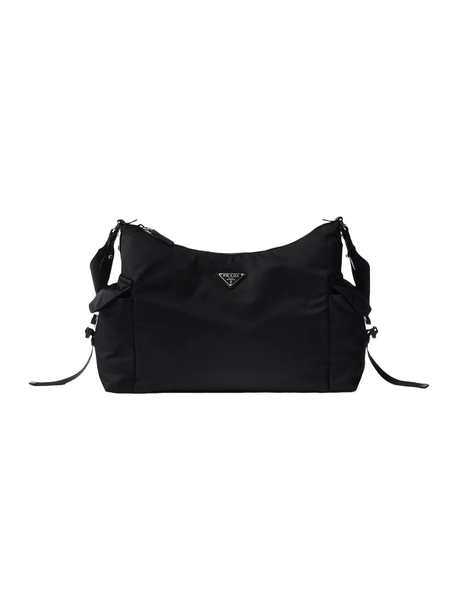 Prada Men's Explore Re-Nylon and Leather Bag - Black