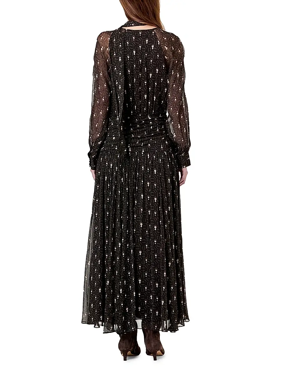 Nicholas the Label Women's Draya Scarf V-Neck Maxi Dress | Thumbnail 4 Nicholas the Label Women's Draya Scarf V-Neck Maxi Dress | Thumbnail 4